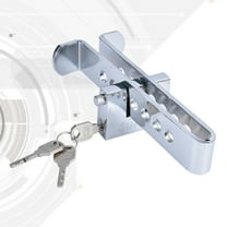 PAMINGONO Car Brake Lock Anti Theft Car Clutch Lock Stainless Silver 1Pack