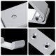 thumbnail image 3 of Gancho de pared plegable plateado, 2 piezas, ganchos plegables para colgar abrigos, bolsos, mochilas, sombreros y auriculares resistentes, plegables, 3 of 5