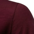 thumbnail image 6 of Ulitacool Men T Shirt Summer Solid Color V Neck Short Sleeved T Shirt Soft Wear Red, 6 of 8