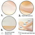 thumbnail image 3 of Designart "Fusion Of Gold And Pink Serene Waves I" Abstract Shapes Floater Framed Wall Art Prints, 3 of 5