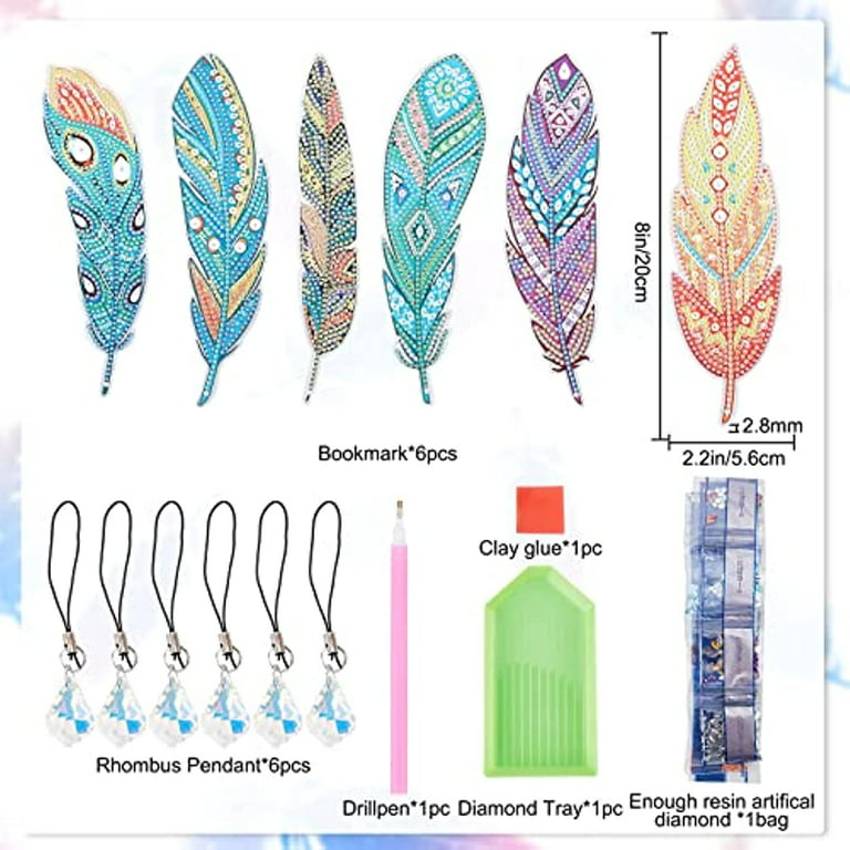  Color Feather Diamond Painting DIY Diamond Art Kits