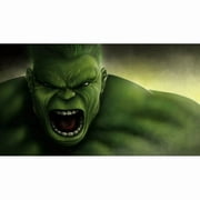 The Hulk Face Angry Happy Birthday Edible Image Cake Topper For Quarter Sheet Cake By TNCT