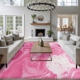 thumbnail image 3 of 5x7 Area Rugs for Living Room, Pink Marble Non Slip Area Rugs for Kitchen Bedroom Entryway, Modern Ombre Abstract Fluid Aesthetic Art Washable Carpet Runner Rug Floor Mats for Bedroom Home Decor, 3 of 8
