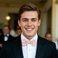 thumbnail image 6 of OCIA Mens Pre-tied Solid Bowtie Adjustable Formal Tuxedo Bow Tie for Wedding Party, 6 of 6