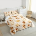 thumbnail image 3 of Manfei Kawaii Bowknot 3-Piece Full Size Comforter Sets for Preppy Children Kids,Xmas Gingerbread Man Bedding Comforter Set,Merry Christmas Snowflake Lightweight Bedding Sets, 3 of 8