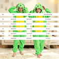 thumbnail image 3 of YunPes Cute Dinosaur Onesie Kids Soft Flannel Zipper Jumpsuit 3D Spikes & Tail Halloween Party Funny Animal Dress-Up Wear for Boys & Girls, 3 of 8