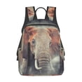 thumbnail image 3 of Balery Elephant in Smoke Lightweight Backpack for Men and Women - Durable and Water-Resistant, Ideal for School, Work, Travel, and Everyday Use, 3 of 9