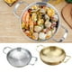 thumbnail image 3 of Estilo Español Paella Pan s Acero Inoxidable Coreano Pollo Frito Arrocera Utensilios de Cocina, Camping Al Aire Libre Plata 18cm Macarena Sartén para paella de acero inoxidable, 3 of 8