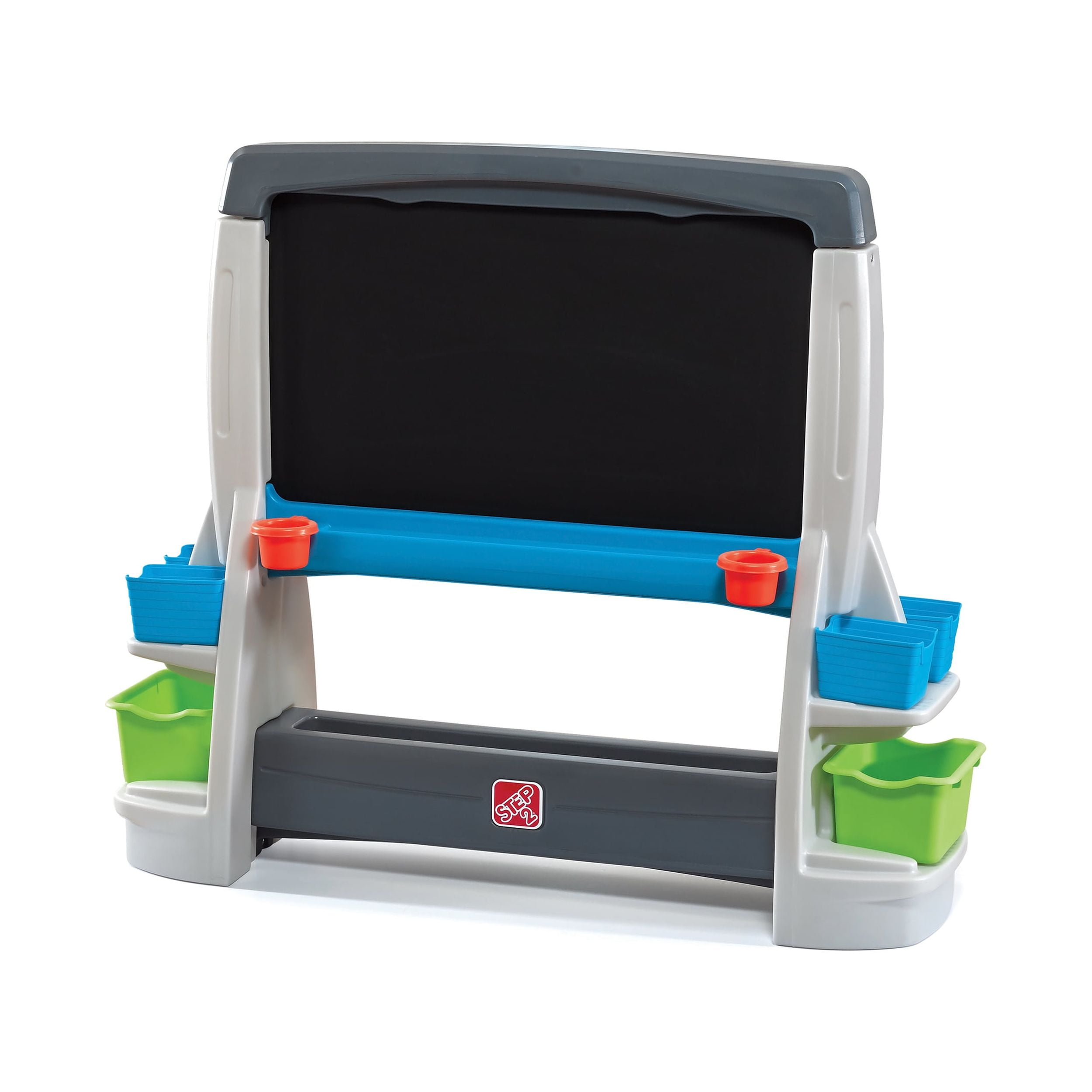Step2 Jumbo Art Easel Double-Sided Plastic Toddler Chalkboard and Whiteboard