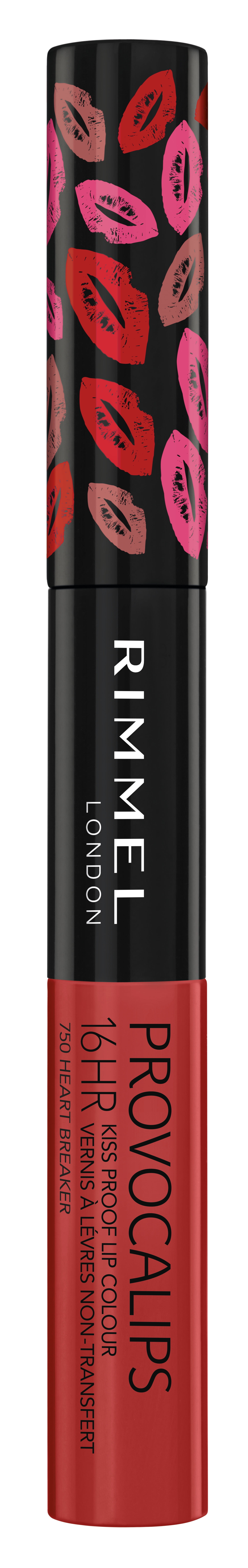 (2 pack) Rimmel Provocalips 16HR Kiss Proof Lip Colour, Heart Breaker