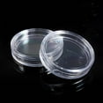 thumbnail image 3 of 10 pcs Small round transparent plastic coin capsules box 26mm, 3 of 4