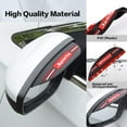 thumbnail image 4 of 2 Pieces Mirror Rain Visor Eyebrow,Side Mirror Visor Rain Guards,Universal Car Rear View Mirror Rain Cover,Waterproof(Sport), 4 of 5