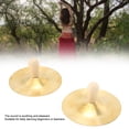 thumbnail image 4 of 2 Pcs Hand Cymbals for Preschool Classroom, Wood Handle Belly Dancing Hand Cymbals Percussion Instrument Toy, Kids’ Percussion Instruments, 4 of 9