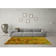 thumbnail image 3 of Ahgly Company Indoor Rectangle Abstract Yellow Contemporary Area Rugs, 7' x 10', 3 of 4