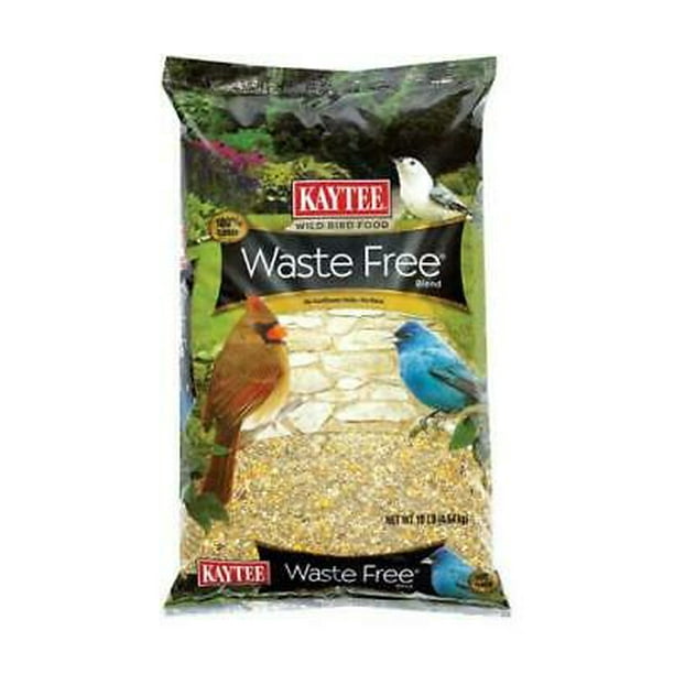 Kaytee Waste Free Songbird Wild Bird Food Hulled Sunflower Seed 10 lb