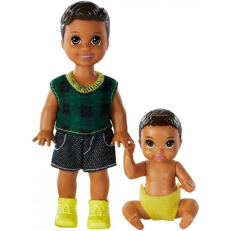 Barbie Skipper Babysitters Inc. Dolls, 2 Pack of Boy Siblings, Small Toddler Doll and Baby (Best Dolls For Boys)
