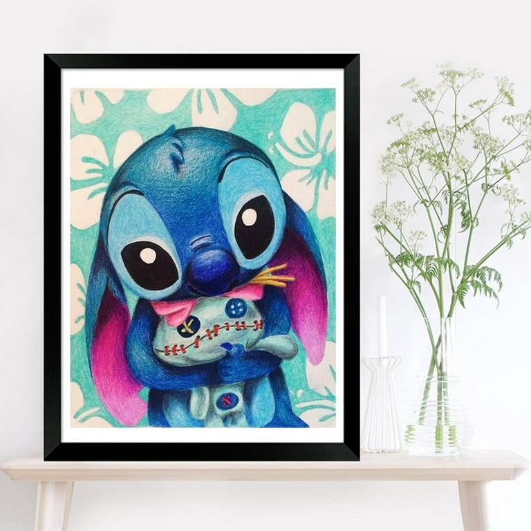 Stitch Diamond Painting Kits 2 Pack-Stitch Diamond Art for Adults Kids  Beginners,5D Diamond Painting Stitch for Gift Home Wall Decor (12 x 16 inch)