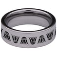 thumbnail image 4 of Pharaoh Tungsten Carbide Ring, 4 of 9
