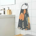 thumbnail image 3 of Yayeee 2 Pack Hand Towels for Bathroom 100% Cotton 16" x 28" Kitchen Towel, Cartoon Dinosaur, 3 of 7