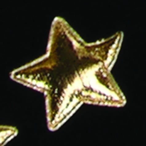The Ribbon People Club Pack of 200 Glittering Gold Small Metallic Stars 1"