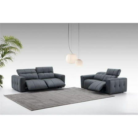 J&M Furniture 15788-S Prescott Sofa, Dark Grey