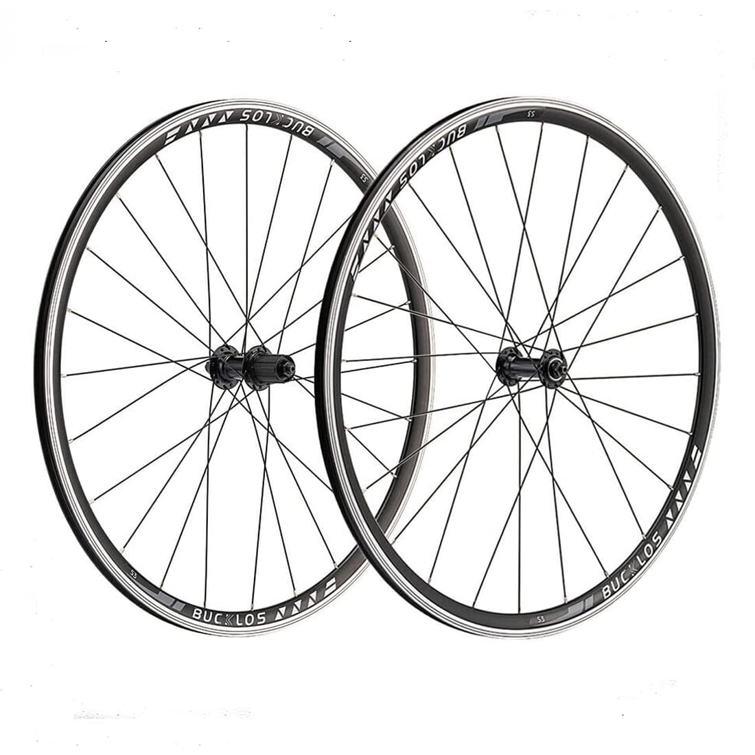 BUCKLOS Road Bike Wheel 700c, Aluminum Alloy QR Wheelsets, Rim Brake