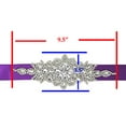 thumbnail image 3 of Wedding Dress Belt - Bridal Belt for Women Wedding Gown - Bridal Rhinestone Belts for Dresses by Mandala Crafts Plain Rhinestone Purple, 3 of 5