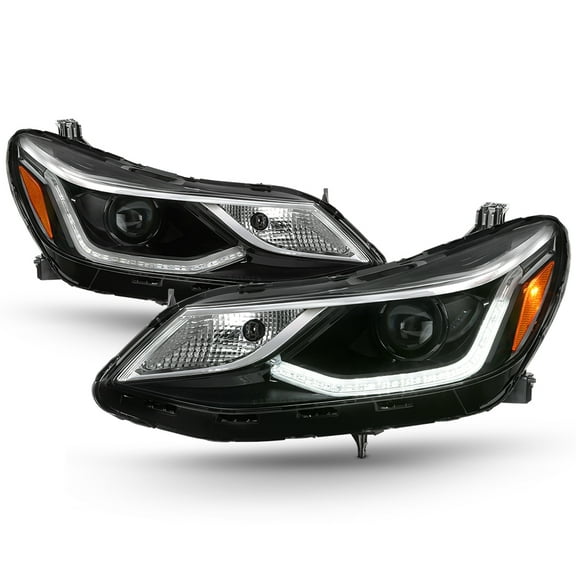 AKKON - For 2016 2017 2018 2019 Chevy Cruze 4Door LED Halogen DRL Projector Headlights Headlamps LH RH Pair Replacement