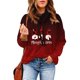 thumbnail image 2 of Sudaderas Navideñas de Cuello Redondo Para Mujer, Camisas Informales de Manga Larga Con Estampado, Jersey Holgado, Túnica, Tops Odeerbi ODB193781, 2 of 4