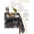 thumbnail image 2 of Black Botanical Table Cloth, Dragonfly Flower Leaf Retro Style Waterproof Tablecloth for Rectangle Tables, Reusable Washable Fabric Table Cover for Restaurant Kitchen Dining Tables 60"x120", 2 of 6