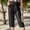 Black, variant on Imitation Denim Capris for Women 2024 Summer Casual Elastic High Waisted Cropped Lounge Jogger Pants with Pocket