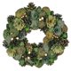 thumbnail image 1 of Corona navideña, corona artificial navideña, adornos de escena de año nuevo, adornos colgantes para puerta de entrada navideña, 1 of 5
