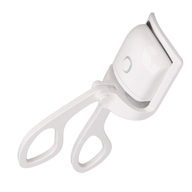 Electric Eyelash Curler, Rechargeable Heated Lash Curler Multiple Temperature Control Ergonomic For Women For Home White
