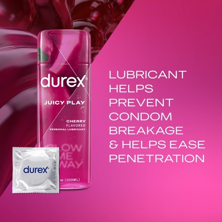 Durex Juicy Play Water Based Lube for Sex, Personal Flavored Lubricant, Cherry, 3.38 fl oz - Walmart.com Durex Juicy Play Water Based Lube for Sex, Personal Flavored Lubricant, Cherry, 3.38 fl oz - Walmart.com