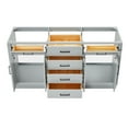 thumbnail image 4 of Ariel Hepburn 66 Inch Double Sink Base Cabinet In Grey, 4 of 10