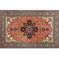 thumbnail image 1 of Ahgly Company Machine Washable Indoor Rectangle Traditional Light Copper Gold Area Rugs, 3' x 5', 1 of 7