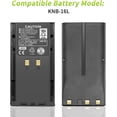 thumbnail image 2 of (8PCS) KNB-16 Battery KNB-17 KNB-22 KNB-17A Battery for KENWOOD TK-280 TK-380 TK-190 TK-290 TK-390 TK-480 TK-481 TK-5400 TK-4100 KNB-16A KNB-16L KNB-21 KNB-21N KNB-22N TK280 TK380 Battery, 2 of 9