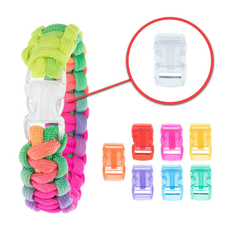 Paracord Planet Assorted 3/8 Side-Release Buckle Packs - Choose from a  Variety of Colors & Pack Sizes - Perfect for 550 Paracord Bracelets,  Lanyards