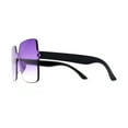 thumbnail image 4 of Girls Child Size Elegant Minimal Shield Rectangle Butterfly Sunglasses Purple, 4 of 4