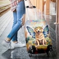 thumbnail image 3 of Welcome Spring Fairy Golden Retriever in Flower Meadow Travel Luggage Cover Goldens Dog Lover Gifts Idea Suitcase Dust Protective Decor - 13002, 3 of 5