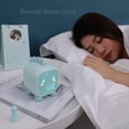 thumbnail image 4 of Reloj despertador Digital LCD Magideal Cubo Lindo verde luz de alarma para niños, 4 of 6