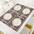 thumbnail image 4 of Aztec Decor Placemats Set of 6,Southwestern Geometric Vintage Rustic Farmhouse Native American Navajo Print Table Mats for Home Dining Table Kitchen Farm Party 6PCS, 4 of 5