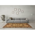 thumbnail image 3 of Ahgly Company Indoor Square Persian Brown Traditional Area Rugs, 3' Square, 3 of 4