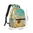 thumbnail image 2 of Salouo Starfish And Seashell On The Beach Print Laptop Backpack 16.5'' Daypack Carry On Backpack for Men Women Outdoor Bag Laptop Sleeve and Dual for Weekender/Business/Hiking-One Size, 2 of 6