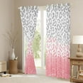 thumbnail image 3 of Homewish Boys Girls Leopard Print Black Out Curtains,Bling Glitter Curtains Pack of 2 (42x63 Each),Gradient Pink Grey Bedroom Curtains,Microfiber Bedroom Decor, 3 of 6