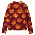 thumbnail image 5 of DHFJKG Cardigan Sweaters For Women Halloween Pumpkin Ghost Outerwear Tops Button Down Knit Sweater, 5 of 5