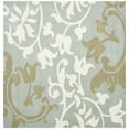 thumbnail image 4 of SAFAVIEH Soho Aaron Abstract Floral Wool Area Rug, Blue/Multi, 2' x 3', 4 of 6