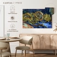 thumbnail image 5 of Elephant Stock Four Sunflowers Gone To Seed Wall Art - Horizontal Canvas Wall Art - Living Room Wall Decor - Floral And Botanical Canvas - Gray And Blue Decor By Vincent Van Gogh - 36" x 24", 5 of 8