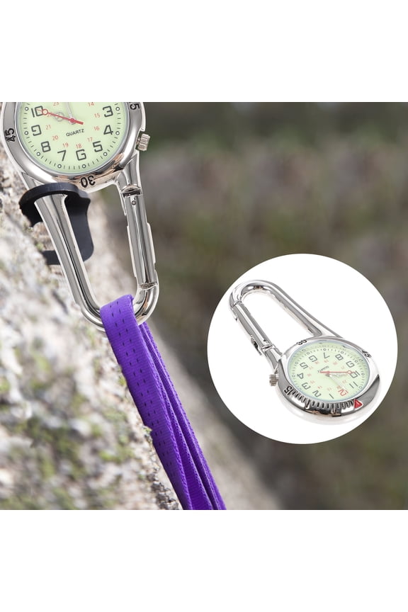 1Set Fob Watch Light Up White Color Easy to Read Dial for Medical Staff