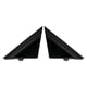 thumbnail image 2 of 2 uds cubiertas de espejo de puerta de coche perfecl cubiertas triangulares Plástico Negro brillante izquierda y derecha, 2 of 8